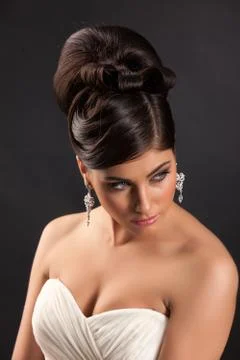 Young Beautiful Bride Stock Photos