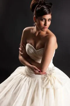 Young Beautiful Bride Stock Photos