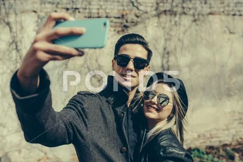 Young beautiful couple Stock Photos