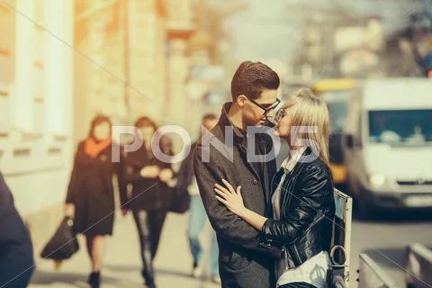 Young beautiful couple Stock Photos