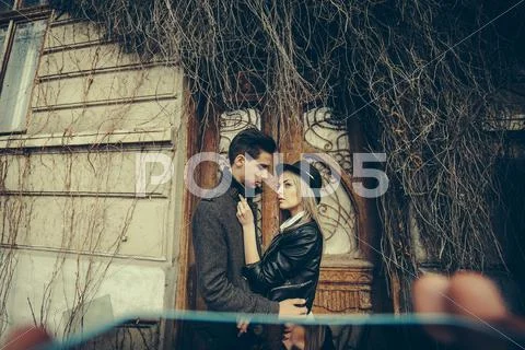 Young beautiful couple Stock Photos