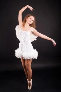Young beautiful dancer Stockfoto's