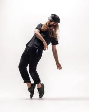 Young beautiful dancer posing in the studio Foto stock