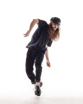 Young beautiful dancer posing in the studio Stock Photos
