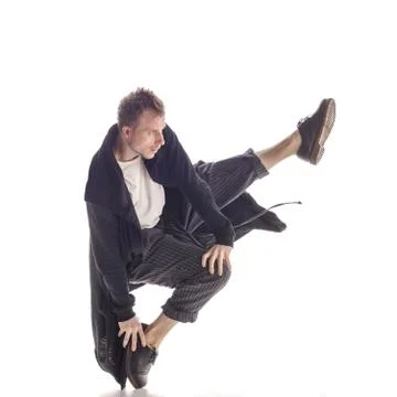 Young beautiful dancer posing in the studio Stock-Fotos