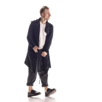 Young beautiful dancer posing in the studio Stock Photos