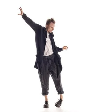 Young beautiful dancer posing in the studio Stock Photos