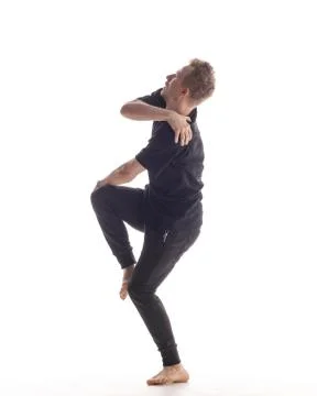 Young beautiful dancer posing in the studio Foto stock