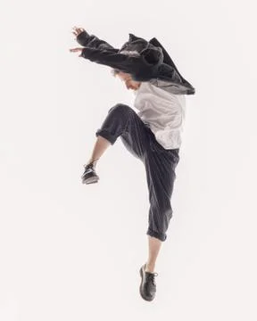 Young beautiful dancer posing in the studio Foto stock