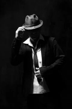 Young beautiful dancer posing in studio Foto stock