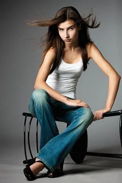 Young beautiful model. Stock Photos