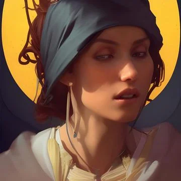 Young Befana Stock Illustration