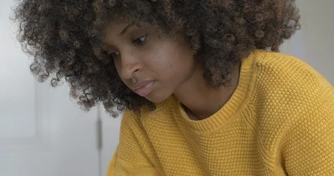 Young Black Girl Coding on Laptop Innovation and Opportunity Concept Stock Footage 121772111