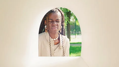 Young Black Woman Checking Empty Mailbox and Getting Disappointed Stock Footage 316085844