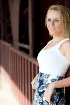 Young Blond Model Stock Photos