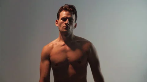 The young boxer is warming up before training. slow motion Stock Footage 148773559