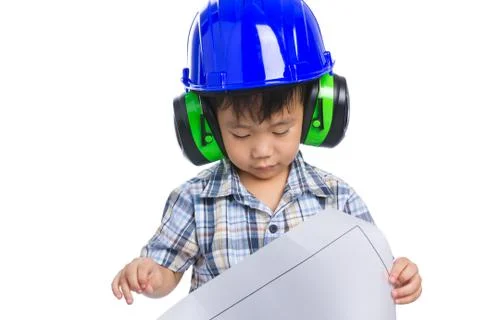 Young boy engineer Stock Photos