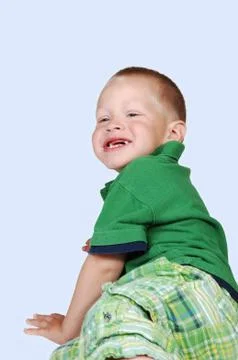 Young boy has fun. Stock Photos