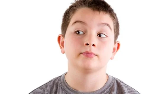 Young Boy Looking to the Side Stock Photos