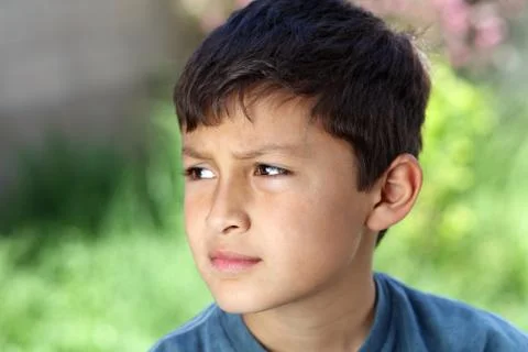 Young boy outside Stock Photos