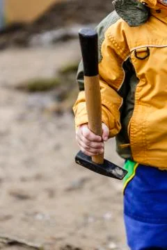 Young boy play Stock Photos