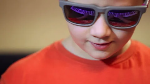 Young boy playing on a synthesizer Stock Footage 60224603