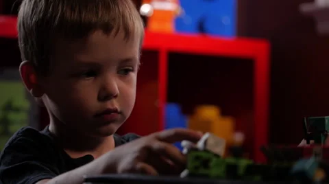 Young Boy - Playing with toys Stock Footage 63397409
