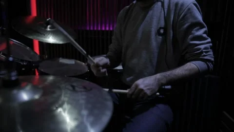 A young boy plays a drum 動画素材 145508289