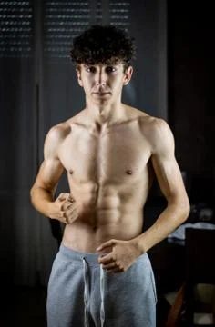 Young boy posing Foto stock