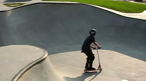 Young boy practicing a jump - extreme slow motion handheld Stock Footage 40881509