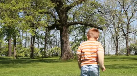Young boy running 動画素材 10911303