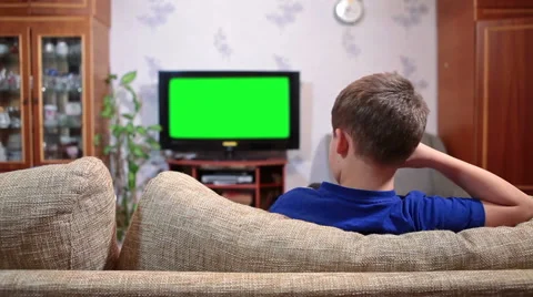 Boy Watching Tv Green Stock Footage Royalty Free Stock Videos Pond5