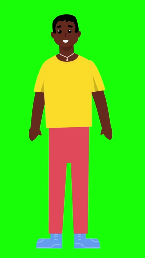 Young Boy Smiling And Looking Around Vertical Green Screen Stock Footage 295812365