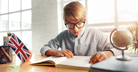 Young Boy Studying Having Idea 動画素材 115314703