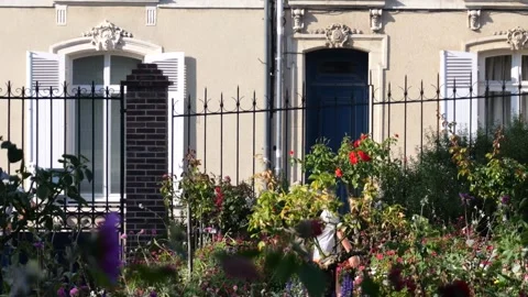 Young boy walking through the public garden in Le Mans, HD Stock Footage 205722921