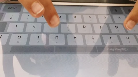 Young boy writing on tablet Stock Footage 89364877