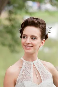 Young bride portrait Stock Photos