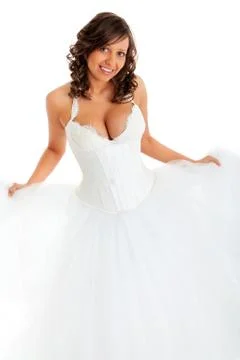 Young bride smiling Stock Photos