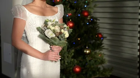 Young bride at a wedding at the hotel 库存影片 71374273