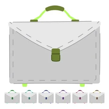 Young briefcase for men vector cartoon graphic Stock Illustration