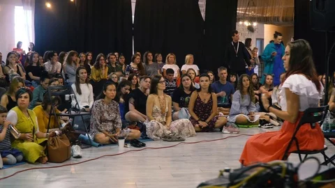 Young bright audience Stock Footage 120887446