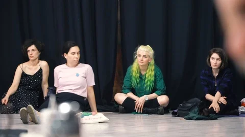 Young bright audience Stock Footage 120887457