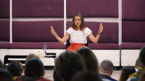 Young bright audience Stock Footage 120887465