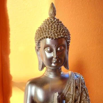 Young Buddha is meditating Foto stock