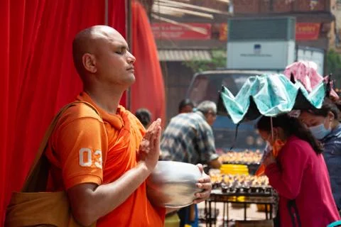 Young Buddhist Monk Stock Photos