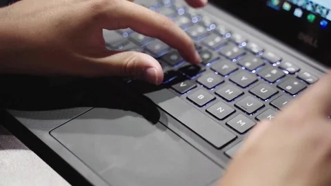 Young buisnesswoman on computer 3 Stock Footage