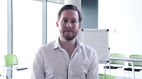 Young Business man in conference room Stock Footage 59381331