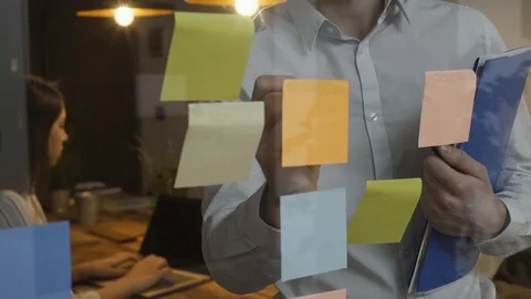 Young business team working in the office Stock Footage 89205143