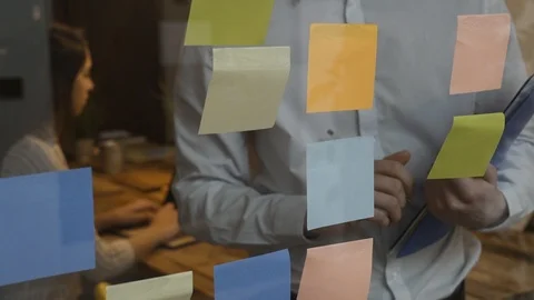 Young business team working in the office Stock Footage 89205308