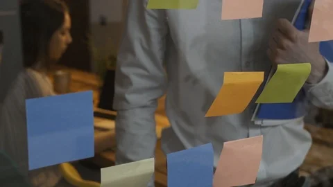 Young business team working in the office Stock Footage 89205481